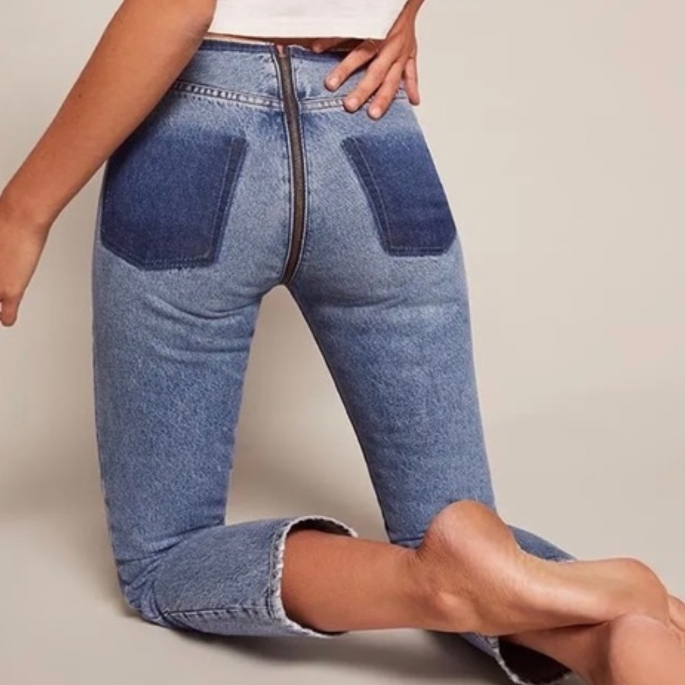 Reformation Exposed Zipper Jeans - Unique Style